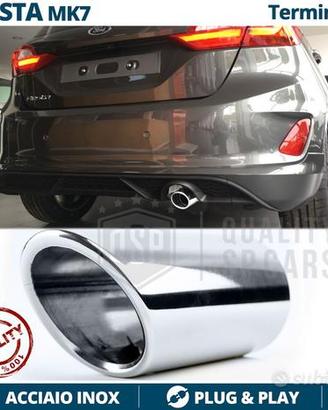 TERMINALE di Scarico Cromato per FORD FIESTA MK7