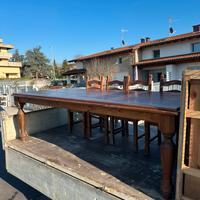 Tavolo massello 12 posti con sedie