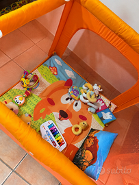 Box giochi chicco  arancione richiudibile