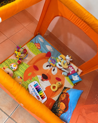 Box giochi chicco  arancione richiudibile