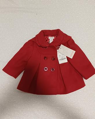 Cappottino Rosso Monsoon Bambina 3-6 Mesi