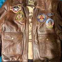 Giubotto in vera pelle top gun stile aviatore