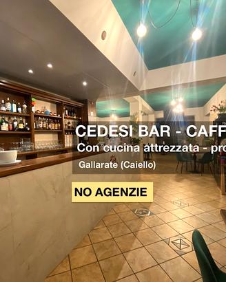 Bar-caffetteria con cucina - pronto all'uso
