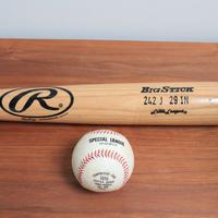 Mazza da softball e palla