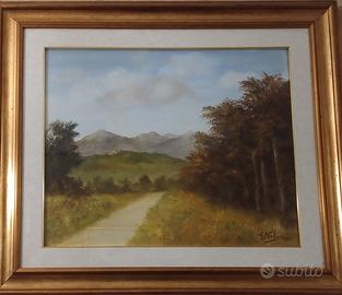 Quadri ad olio con cornice dorata 