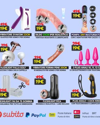 Lotto massaggiatori vibratori dildo uomo donna