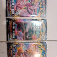 Pokémon 3 bustine Spada e Scudo Fragore Ribelle
