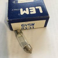 lampadina siluro 6v 5w 8x31 