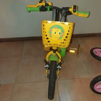 Bicicletta bambino gialla e verde