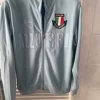 Felpa in puro cotone per sport celeste