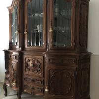 Credenza con vetrina barocco piemontese