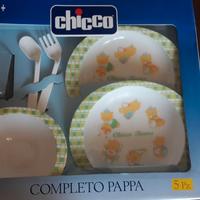 Completo pappa chicco 6m+ set 5 pezzi