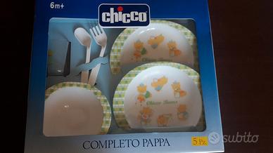 Completo pappa chicco 6m+ set 5 pezzi