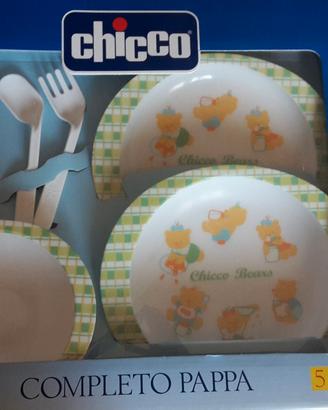 Completo pappa chicco 6m+ set 5 pezzi