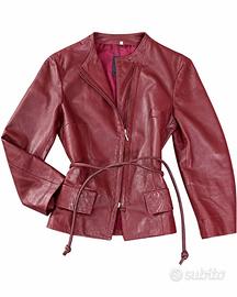 giacca in pelle, taglia M  42/44