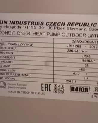 Condizionatore Daikin 18000 btu