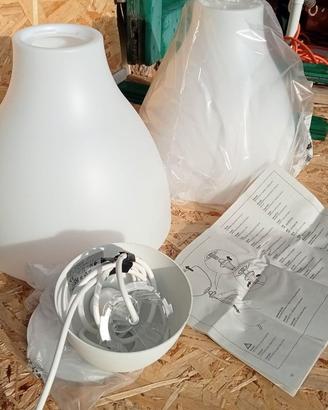 Coppia Lampade a Sospensione IKEA in Plastica