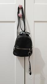 Mini zaino nero in ecopelle – compatto e alla moda