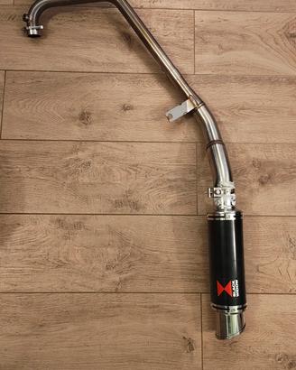 Sistema di scarico black widow 125