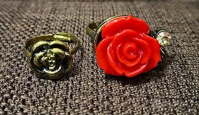 Anelli Rosa Incantata "La Bella e la Bestia"