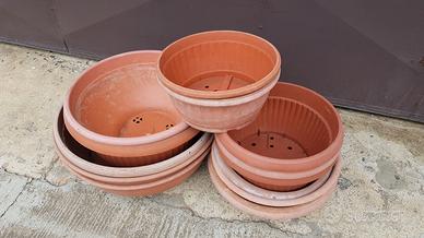 Ciotole per fiori, in plastica