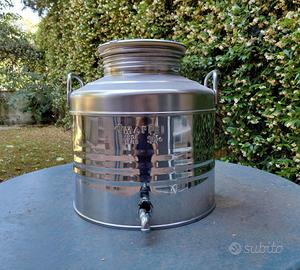 Fusto per olio in acciaio inox capienza 30L