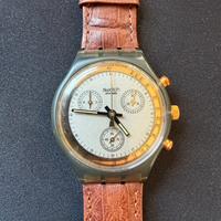 Orologio Swatch chrono Goldfinger