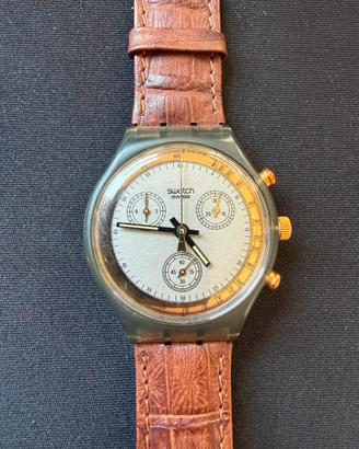 Orologio Swatch chrono Goldfinger