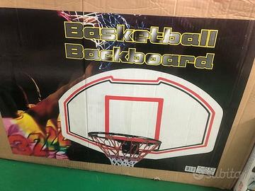 tabellone basket da muro 95 cm x 70 cm h
