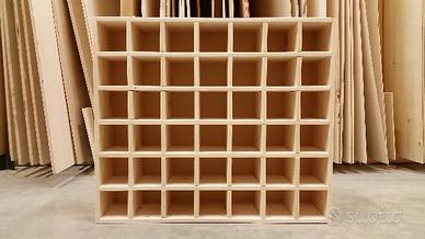Casellario in legno bacheca portaoggetti