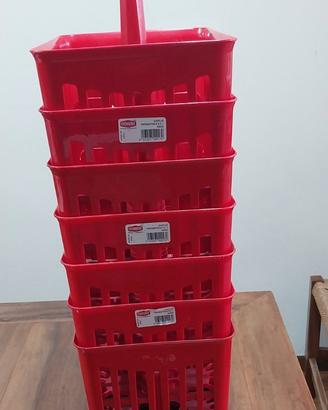n. 6 porta bottiglie plastica da 6 Stefanplast