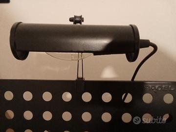 lampada leggio musicale 220v interruttore a pedale