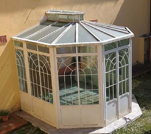 Gazebo ferro/vetro