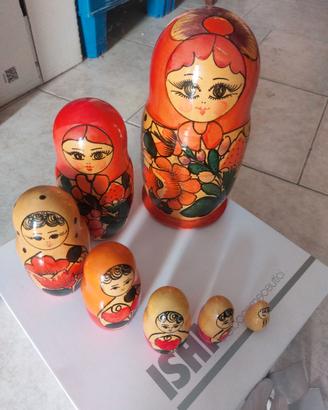 Matrioska russa originale 7 pz