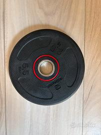 Set 4 dischi ghisa gommata Domyos 2,5kg (28mm)