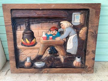 QUADRO INTAGLIATO IN LEGNO