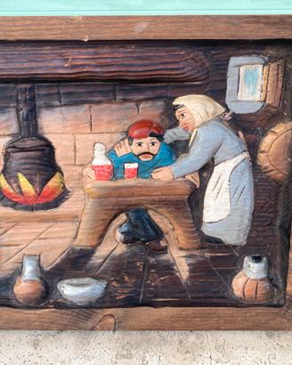 QUADRO INTAGLIATO IN LEGNO