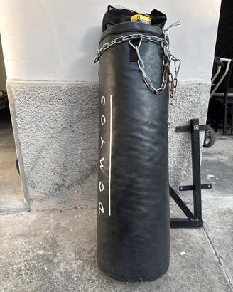 Sacco da boxe Domyos con supporto e catene