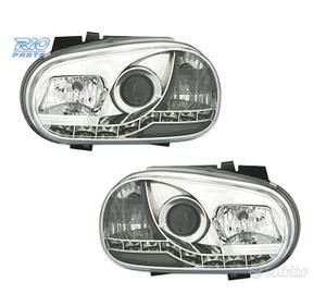 FARI VOLKSWAGEN VW GOLF 4 LUCE DIURNA LED FONDO CR