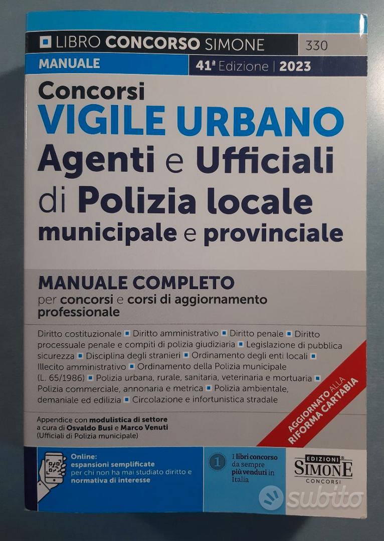 Manuale Concorsi vigile urbano Agenti e Ufficiali - Libri e Riviste In  vendita a Bergamo