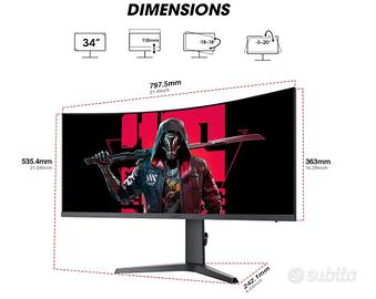 KOORUI 34 pollici 165HZ