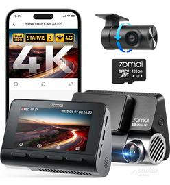70mai Dash Cam 4K A810S ant/post microSD 128GB NEW