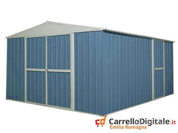 Box prefabbricato in acciaio 360x430cm 185kg blu