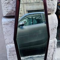 Specchio vintage in palissandro, anni '60