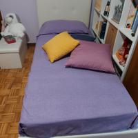 letto singolo con cassettone
