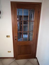 Porta in legno di rovere per interni con vetro
