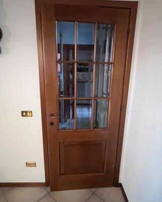 Porta in legno di rovere per interni con vetro