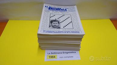 LA SETTIMANA ENIGMISTICA, anno 1984, NON compilati