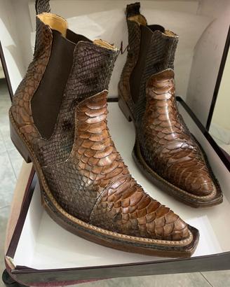 Stivaletti pitonato n42 stile texani
