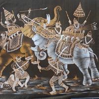 dipinti su tela e pergamena a mano Thailandia 